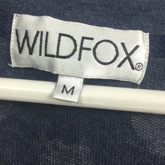 Wildfox Navy V-neck Sweater Hearts Polka Dots M - Picture 6 of 8